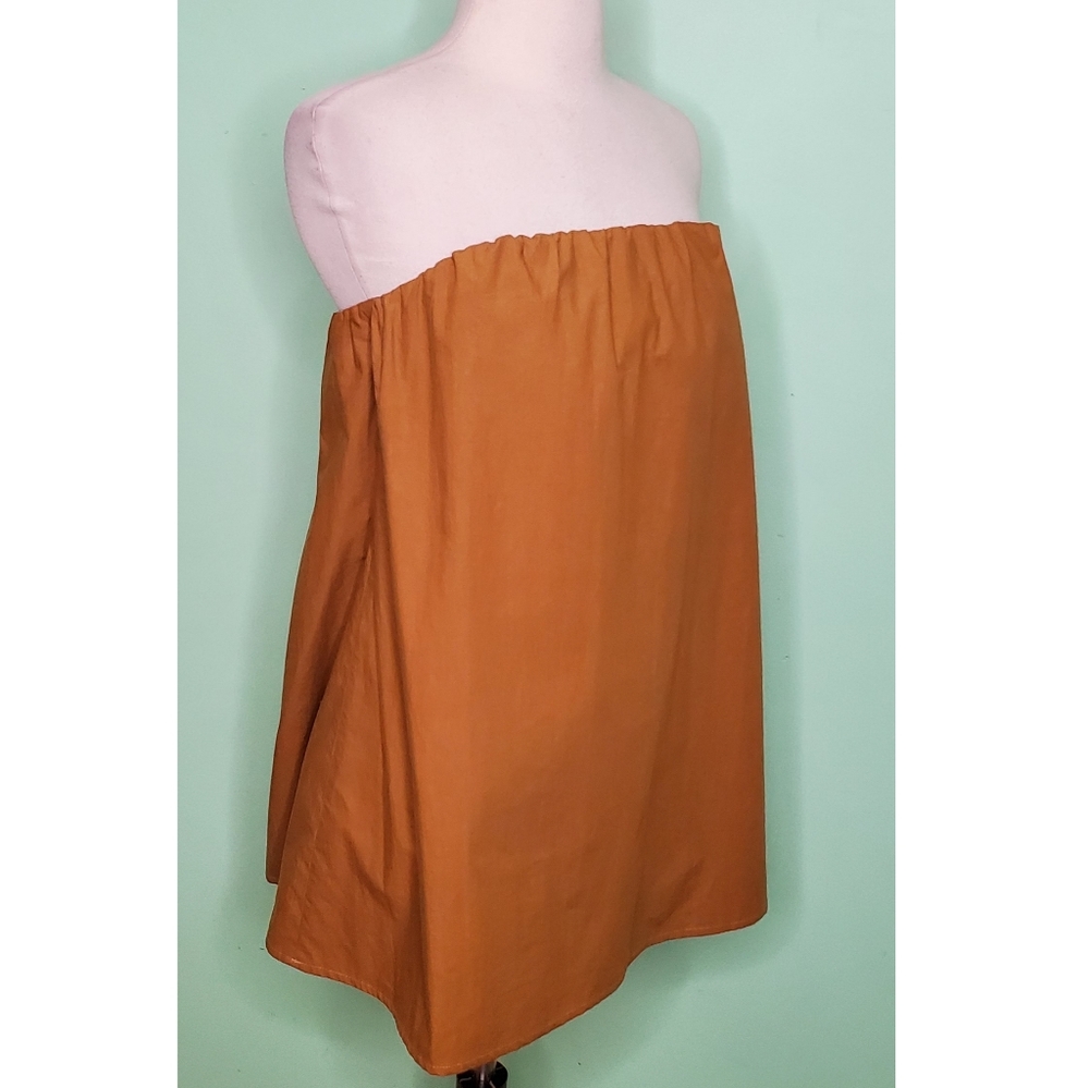 L’Autre Chose Strapless Cotton Top Built In Bra Made Italy Size 44